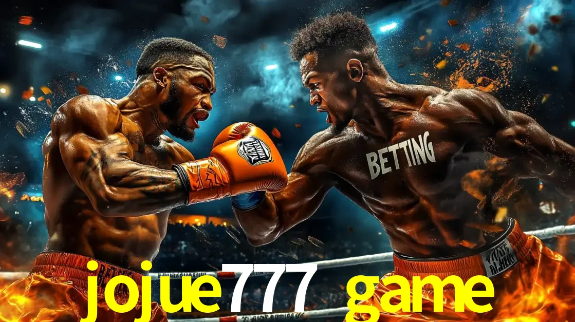 Dois boxeadores em uma luta intensa e explosiva, representando a adrenalina e as oportunidades de apostas em esportes de combate disponíveis na plataforma jojue777 game.